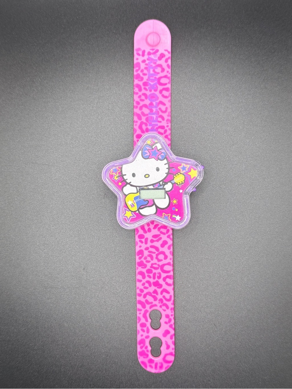 Vintage 2008 Hello Kitty McDonalds Watch Rock Star Pink Leopard Print Sanrio